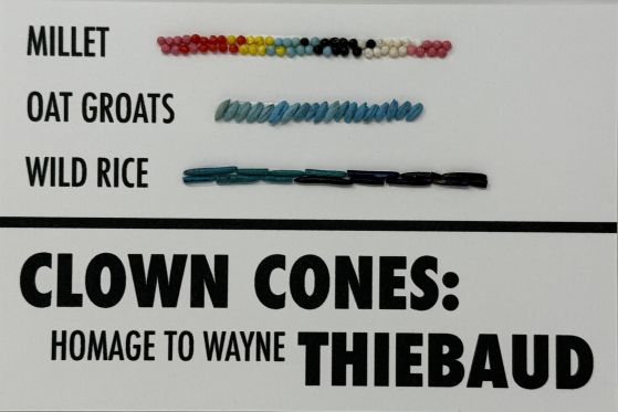 [Robin Schwartzman Clown Cones: Homage to Wayne Thiebaud image]